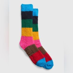 Rainbow stripe recycled cozy socks M/L
